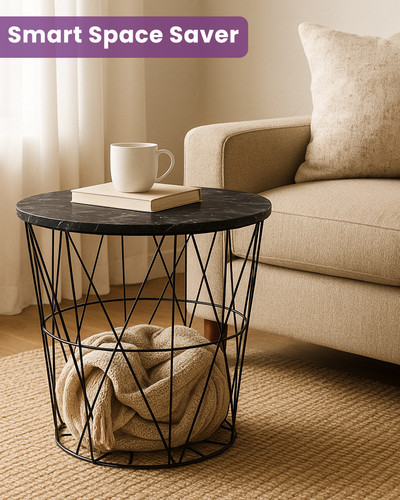 Modern round storage - storage, basket
