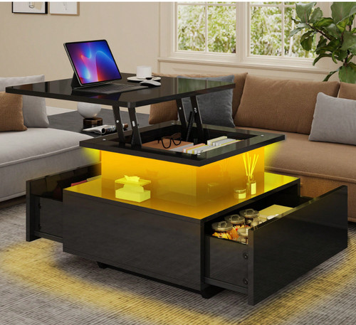 High gloss coffee table with - coffee,