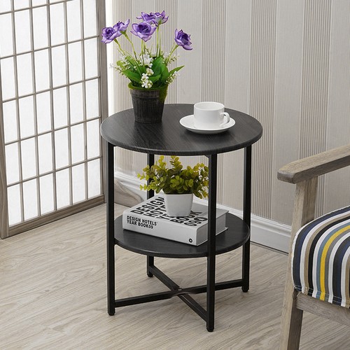 Small round sofa side table - small,
