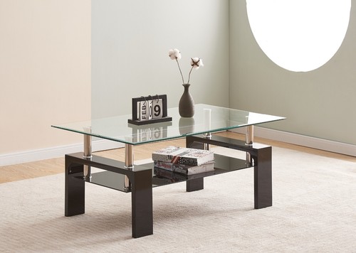 Coffee table clear glass - table, top