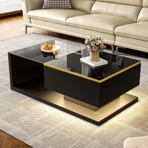 Coffee table with led - coffee,