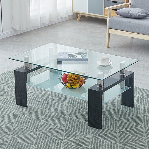 Tier table clear - clear, glass