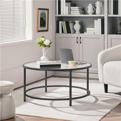 Round coffee table - round,