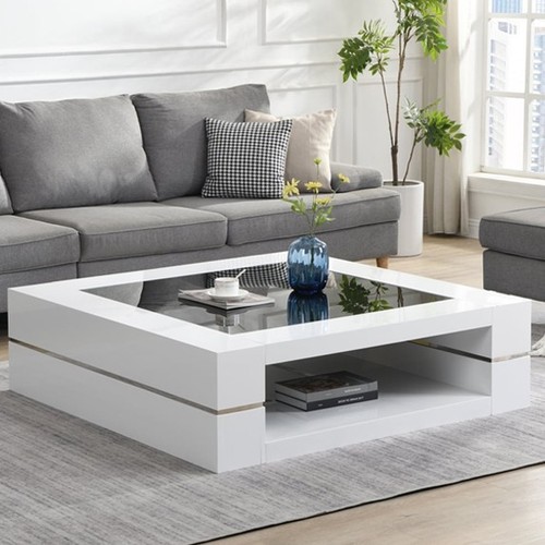Cyndy high gloss coffee table - cyndy,