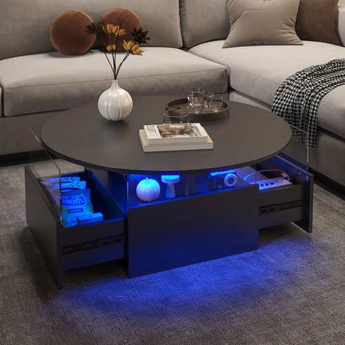 Led coffee table - table, with